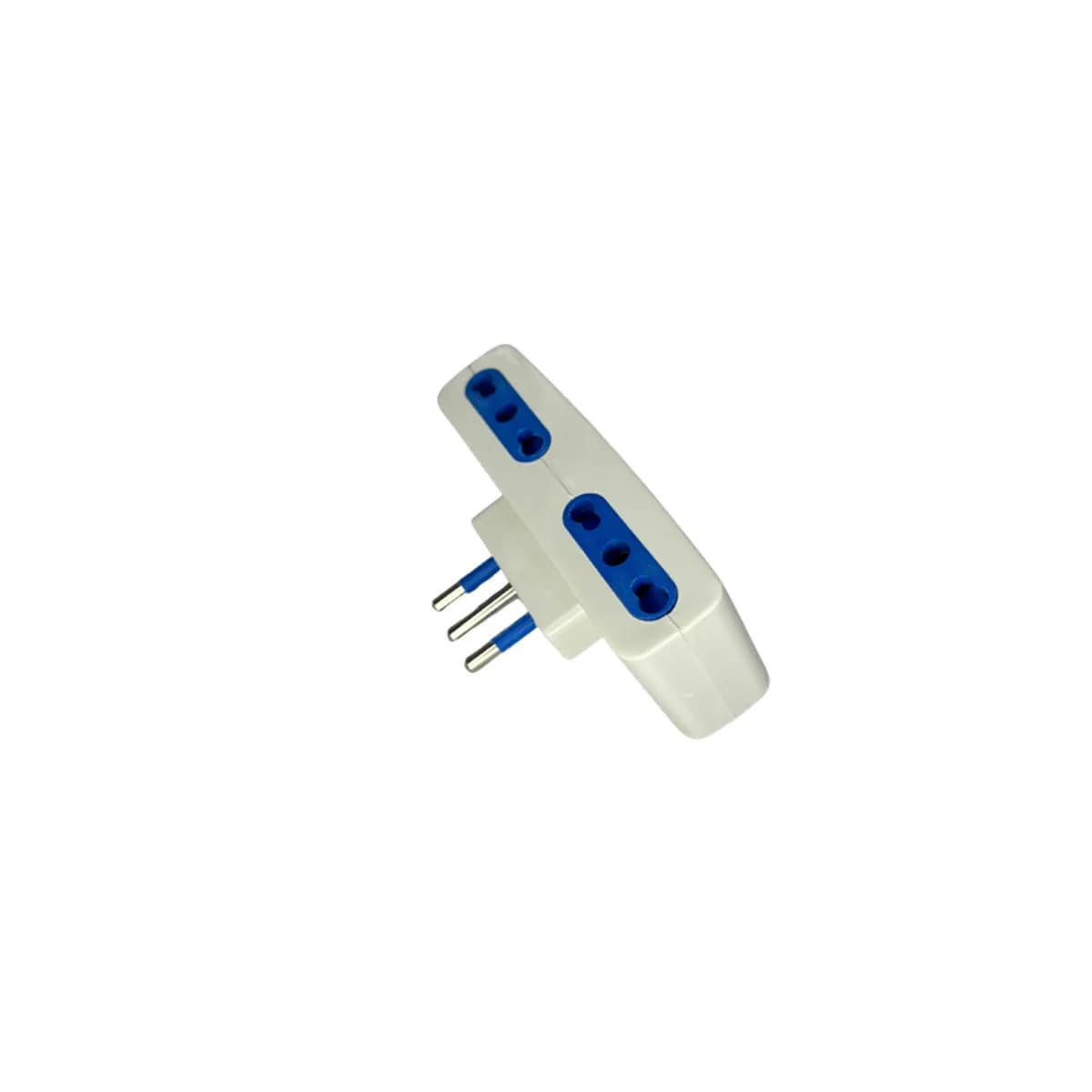 Macho Adaptador Triple con Tierra 10A/250V