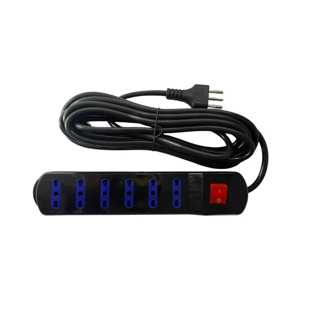 Alargador 4 Tomas 1,5M con Interruptor Negro