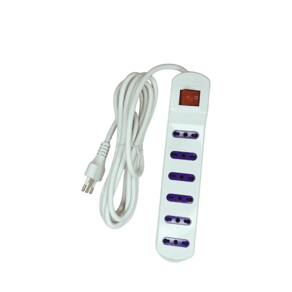 Alargador 4 Tomas 1,5M con Interruptor Blanco