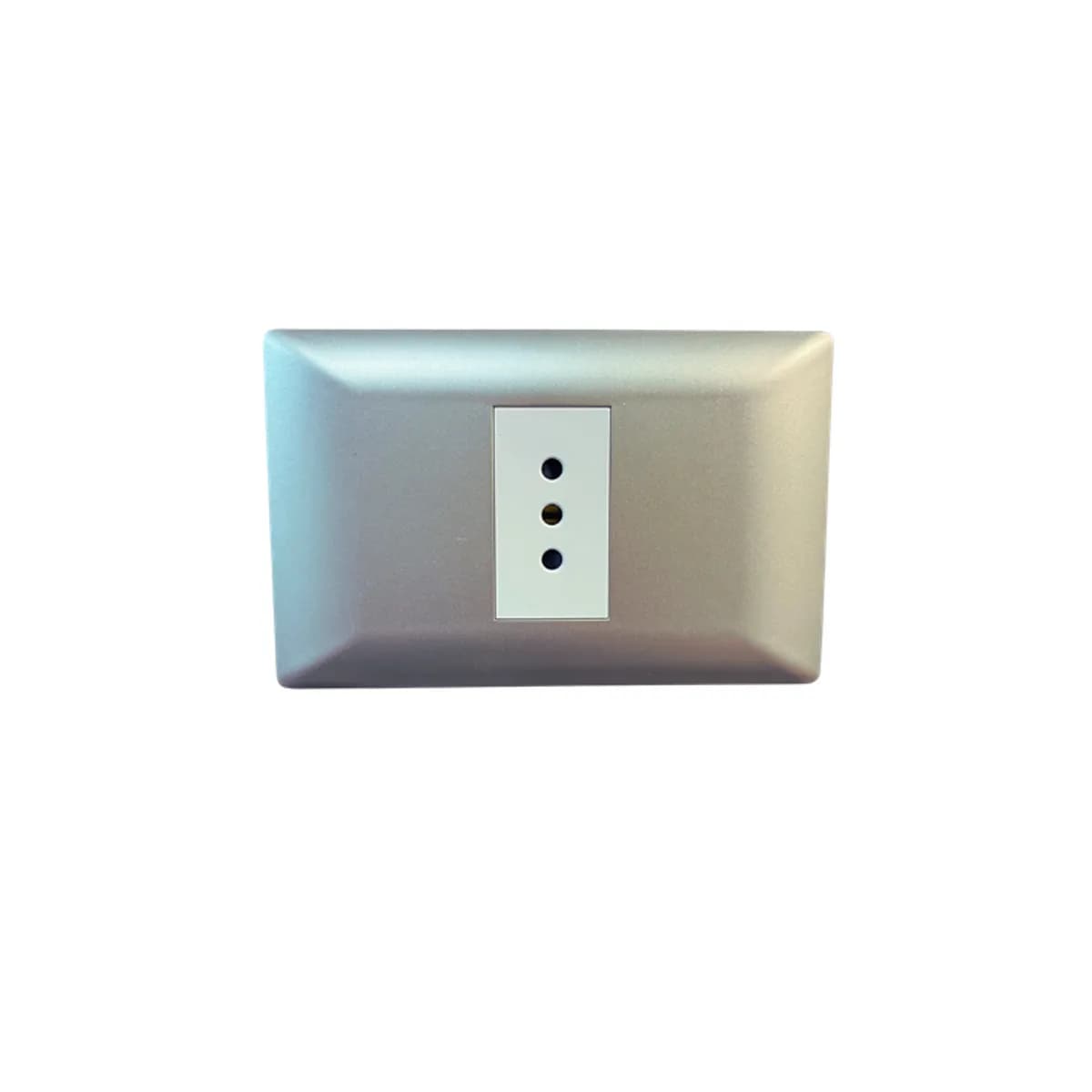 Enchufe Simple 10 AMP Plateado