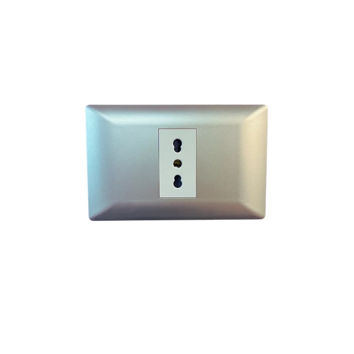 Enchufe Simple 16 AMP Plateado