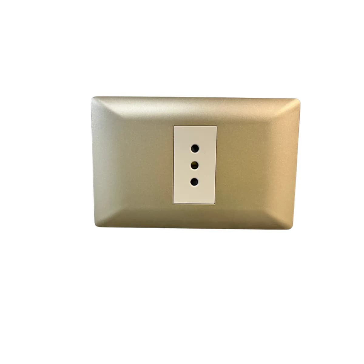 Enchufe Simple 10 AMP Champagne