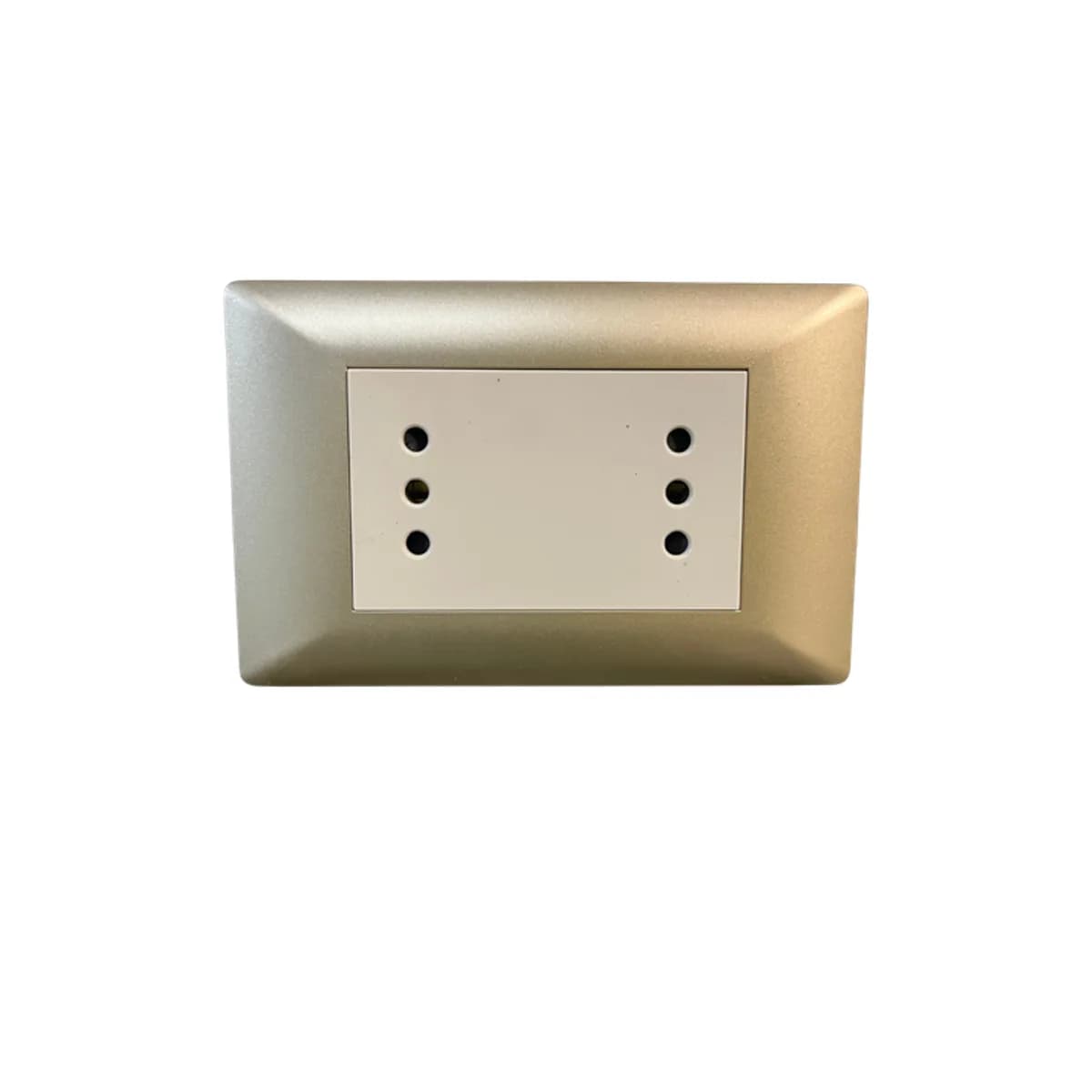 10 Enchufe Integrado Doble 10A AMP Champagne